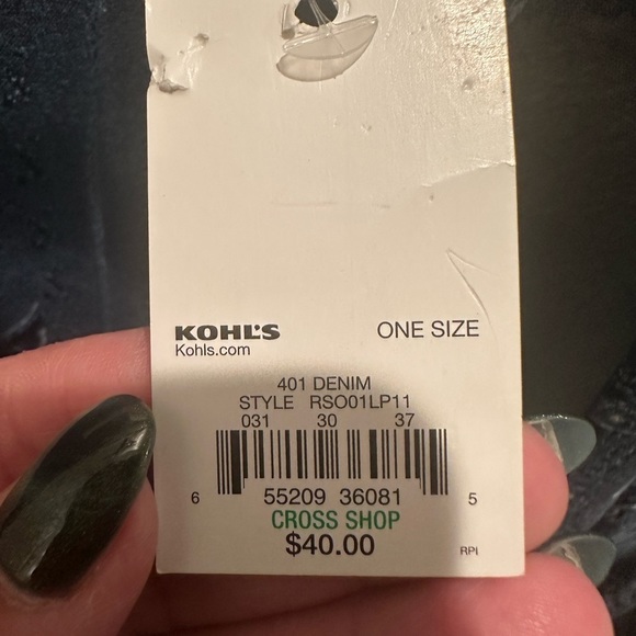 Soho Blue Shawl Cape Sarong Fringe Holiday Sparkle One Size New with Tags - Picture 3 of 3